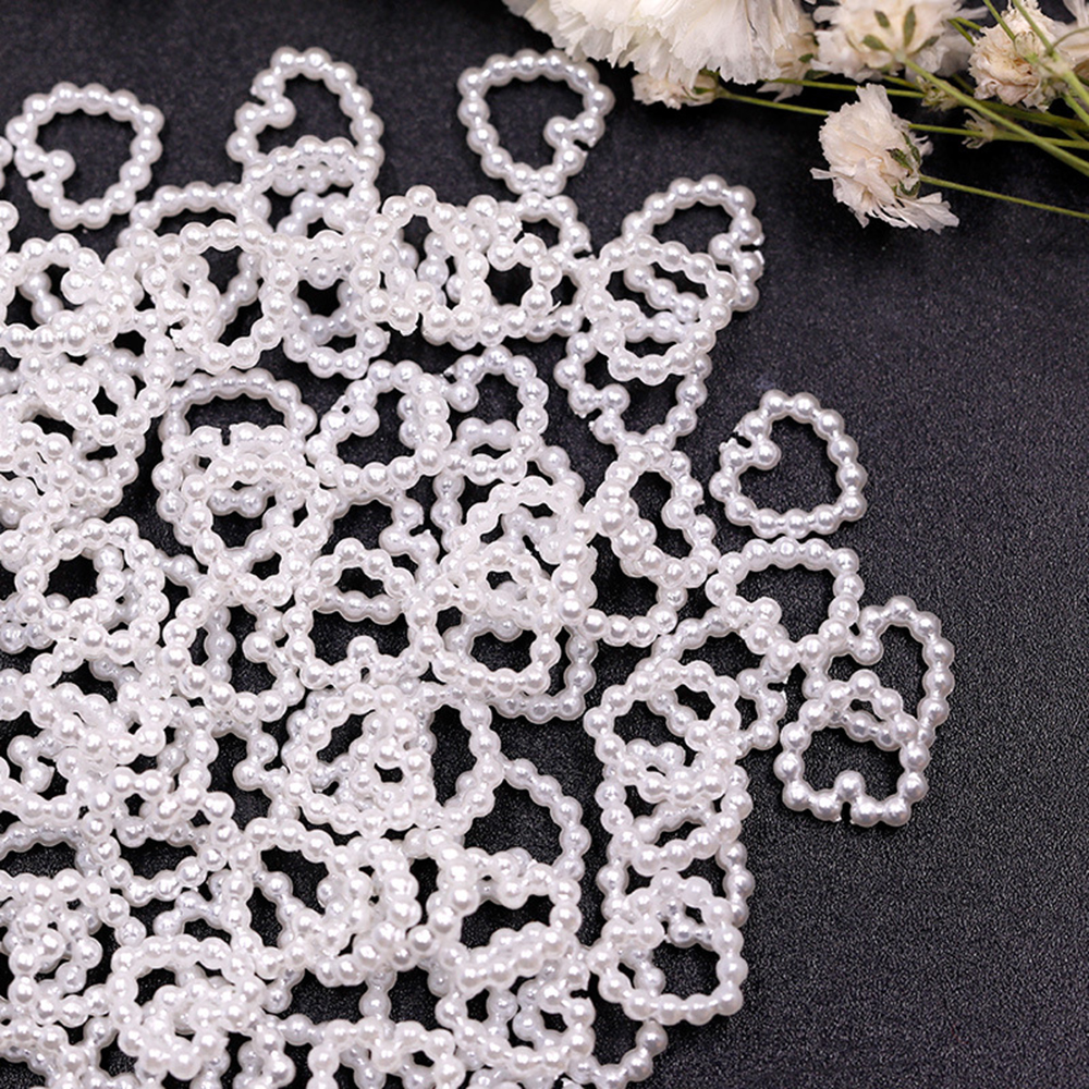 20 Uds. De perlas delicadas en 3D para decoración de uñas, en forma de corazón, joyería para uñas, accesorios de manicura de