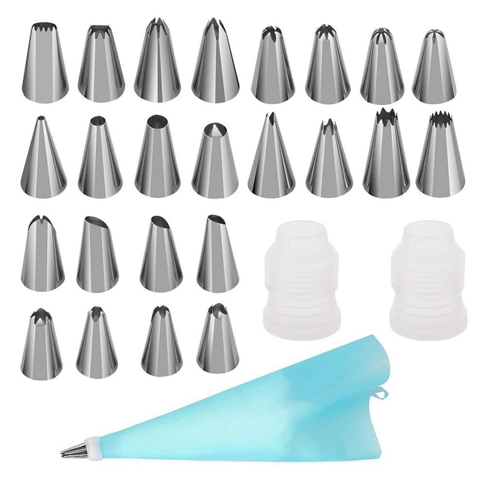 83PCS Cake Decorating Tools Kit Icing Tips Pastry Bags Couplers Cream Nozzle Baking Tools Set for Cupcakes Cookies Fast