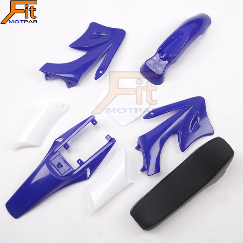 8pcs Plastic Fairing Body Kits For 47 49cc Engine 2 Stroke for Apollo for Orion Kids Dirt Pocket Bike Minimoto Parts: blue