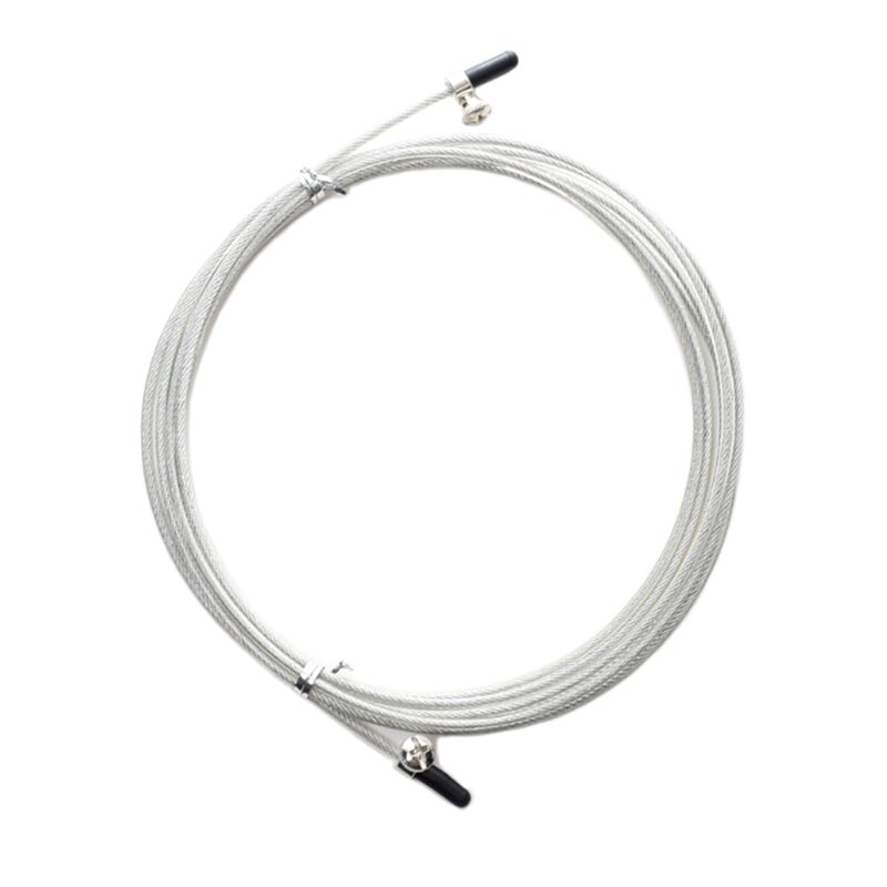 Reserve hop reb 3m udskifteligt ledning kabel hastighed spring reb træning springtov ståltråd træning fitness gear: S