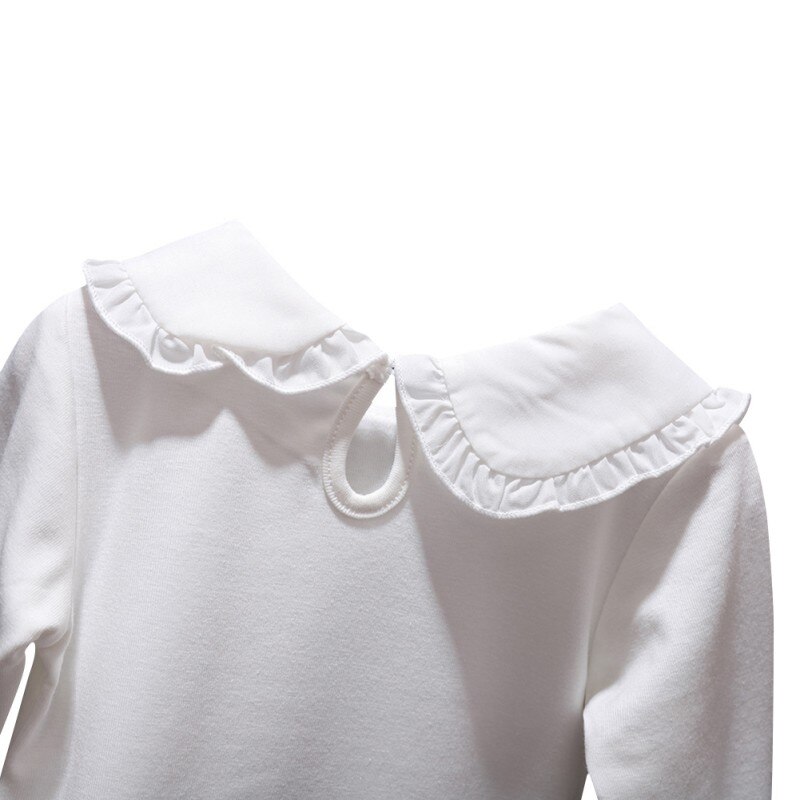 Teen Girls Blouses Auyumn School Girl White Shirt Cotton Girls Clothes Children Long Sleeve Blouse For Kids
