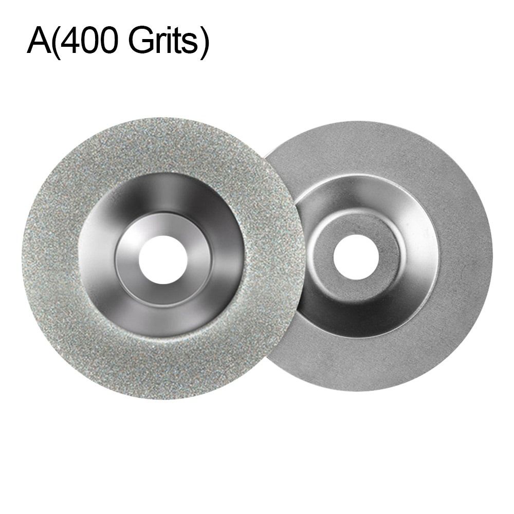 100mm diamantslipskivor, hållbar skålformad vinkelslip, slipskiva, 400/600/800/1000- korns sågblad, slipverktyg: Guld-