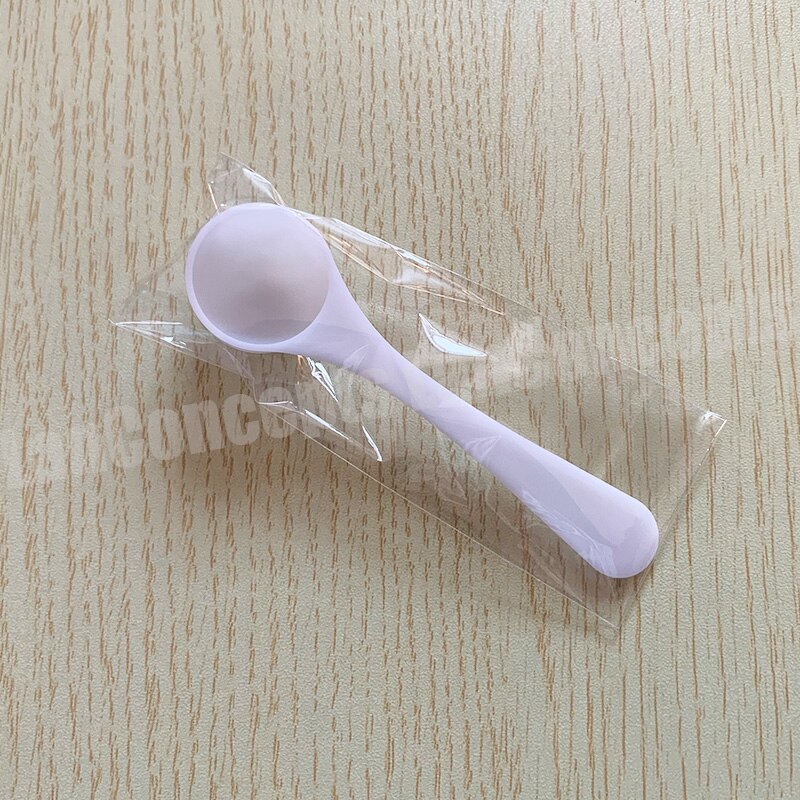 Cuchara medidora de plástico para leche en polvo, envase individual de 2,5g/5ML, 2,5 gramos-200 unidades/lote,