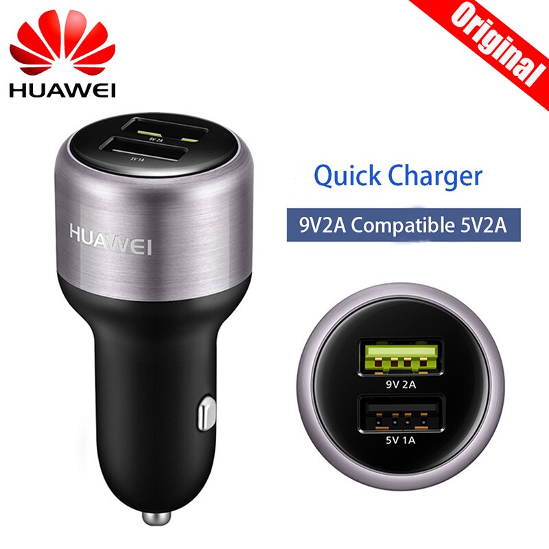 Originele Huawei Supercharge Autolader Metalen Fcp Snelle Lading Voor Huawei P30 P20 P10 P9 Plus Mate 30 20 10 9 8 Pro Honor V20 V10