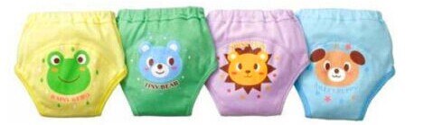 4 Stuks Baby Pasgeboren Meisje Jongen 4 Lagen Waterdicht Potty Training Pants Herbruikbare: 100