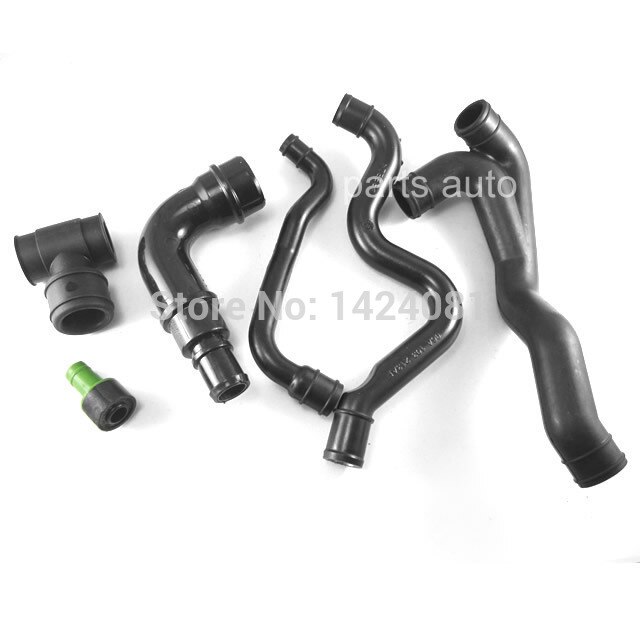 6 Engine Crankcase Breather Hose Kit for VW Jetta MK4 02-05 1.8T AWW AWP 06A 103 213 F,06A 103 213 AF,06A 103 221 AH,058 103 247