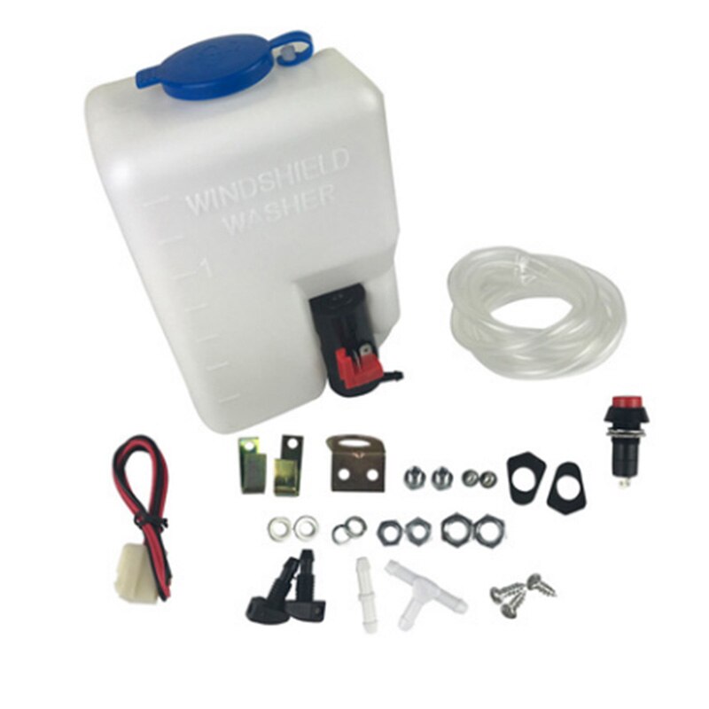 Universele Ruitensproeiers Fles Kit 12V Ideaal Voor VW Kever Kit Klassieke Auto 110943769329