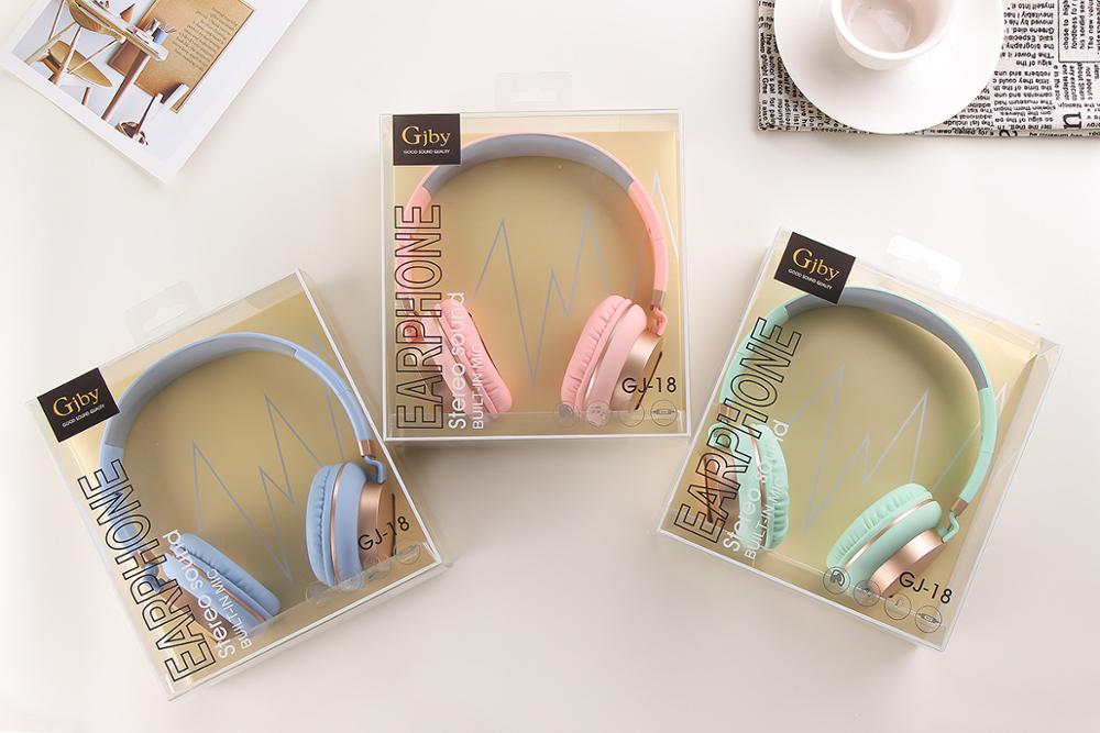 Luxe hoofdband bedrade hoofdtelefoon met microfoon draagbare opvouwbare on-ear hoofdtelefoon met microfoon voor telefoons xiaomi pc  mp3 meisjes