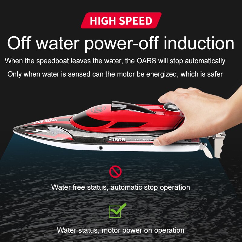 2021 nuovo 808 Rc Boat 2.4G telecomando motoscafo ricaricabile impermeabile Cover Design protezione anticollisione Wltoys Rc Boat