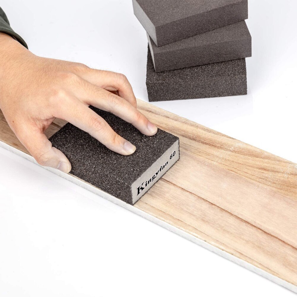 Sanding Sponges Sanding Blocks Sponge Sand Block Polishing Wood Furniture Metal Derusting Polishing Sandpaper Washable