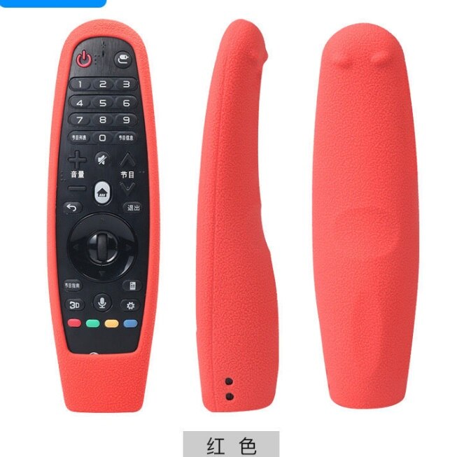 Smart OLED TV Protective Covers Remote Control Silicone Case for LG AN-MR600 AN-MR650 AN-MR18BA Magic Remote Control Cases: Red