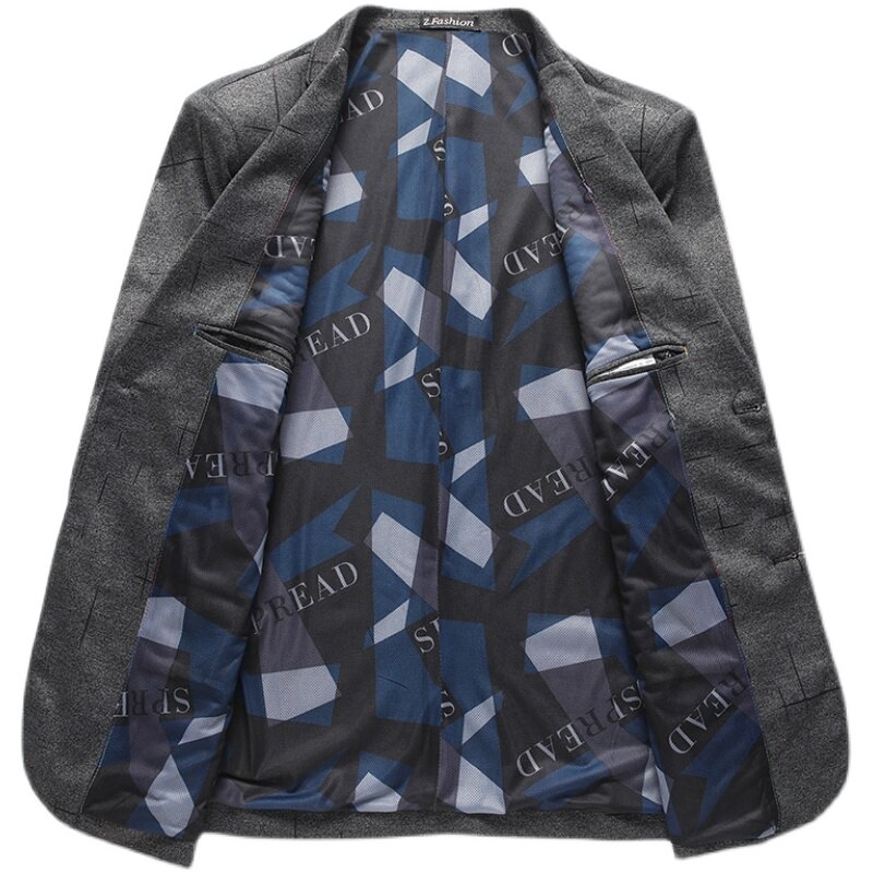 Traje de estilo coreano para hombre, chaqueta ajustada, vestido de , traje con estampado blanco con personalidad, ropa de a la , 2022