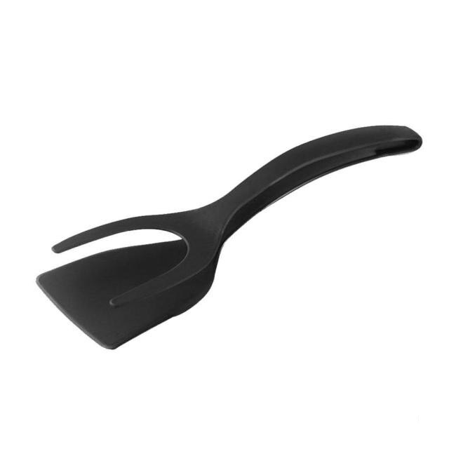 Pince à œufs 2 en 1, pince à œufs, pour crêpes, Toast français, pince à œufs, retourneurs à omelette, Gadgets, accessoires de cuisine: B Black 1PCS