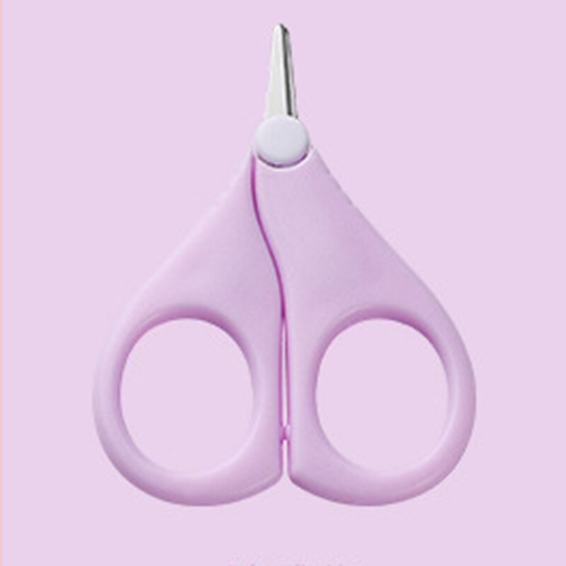 Veiligheid Nagelknipper Schaar Snijder Voor Pasgeboren Baby Handig Dagelijks Baby Nail Shell Shear Manicure Tool Baby Nagelschaartje: Purple