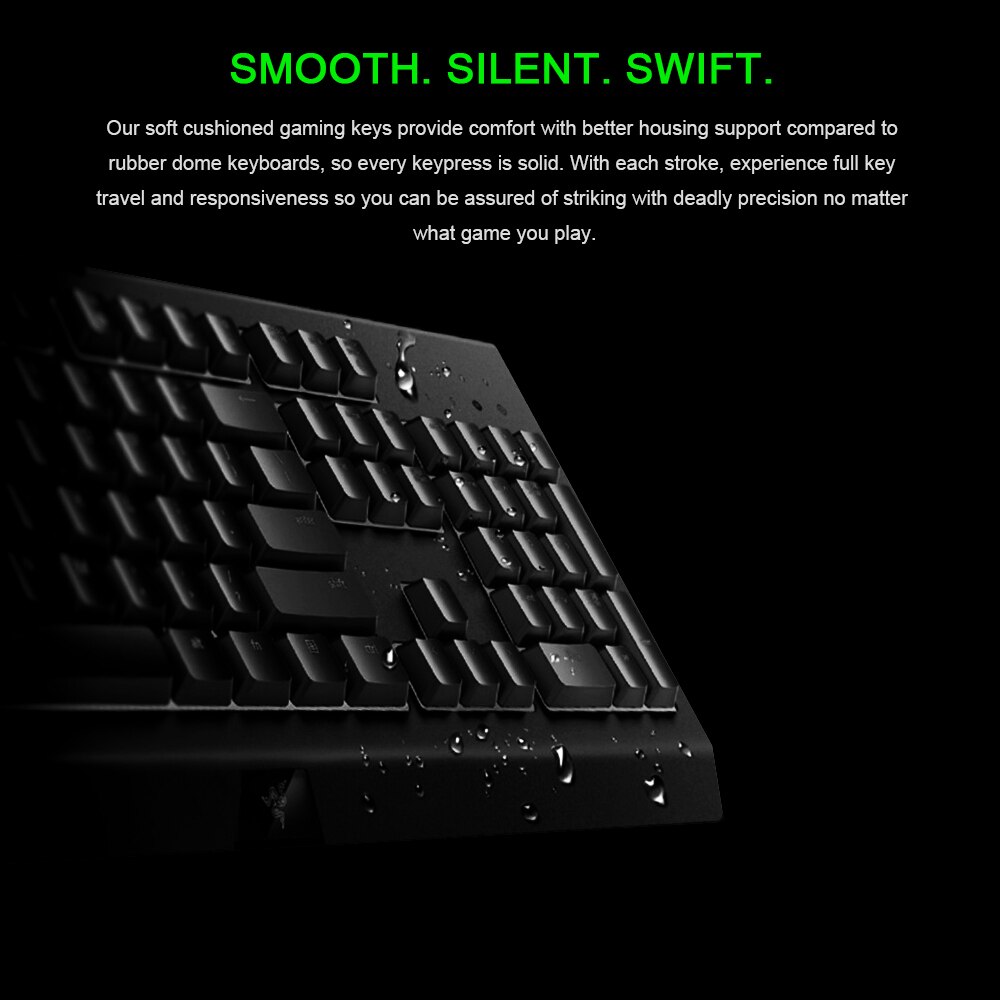 Razer Cynosa Bedrade Gaming Toetsenbord Membraan Toetsenbord voor Game Macro Opname Programmeerbare Toetsen 104 Toetsen voor Laptop PC