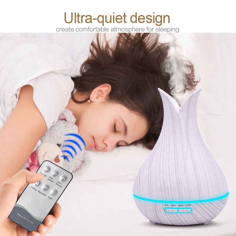 400Ml Afstandsbediening Essentiële Olie Diffuser Luchtbevochtiger Koele Mist Maker Met Aroma Diffusers Ultrasone Mist Rookmachine