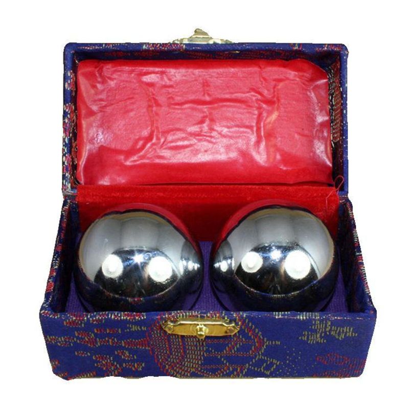 Een Paar Chinese Gezondheid Ballen Baoding Ijzeren Bal Massage Ballen Voor Hand Therapie 63HE
