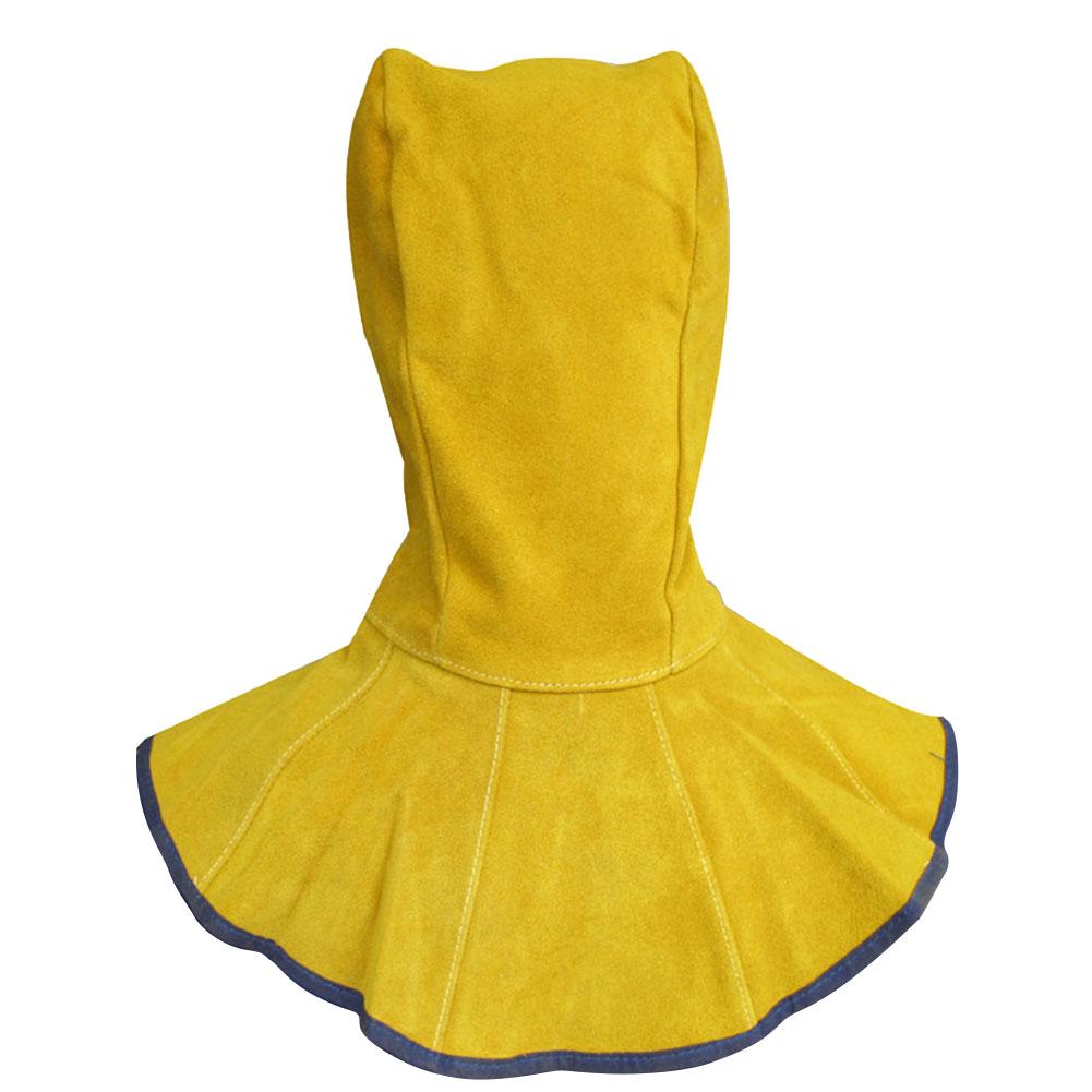 Industrial Protective Welding Cap Head Full Protection Hoods Golden Yellow Full Protective Welding Cap Head And Neck Fire Flower