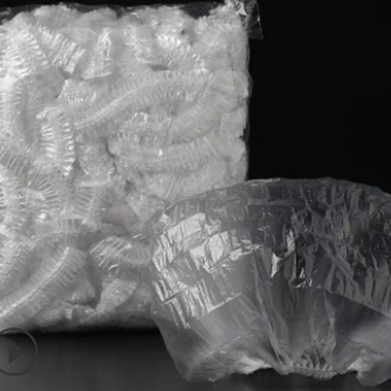 100x Disposable Caps Hair Nets Beauty Salon Spa Head Cover Hats Mop Hygiene: Clear