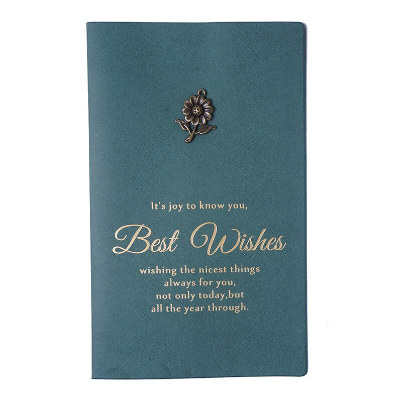 Juego de Sobres de papel con letras, decoración de Metal Vintage, para tarjetas de felicitación, invitaciones, tarjetas, sobres de boda, 105mm x 172mm: Sunflower