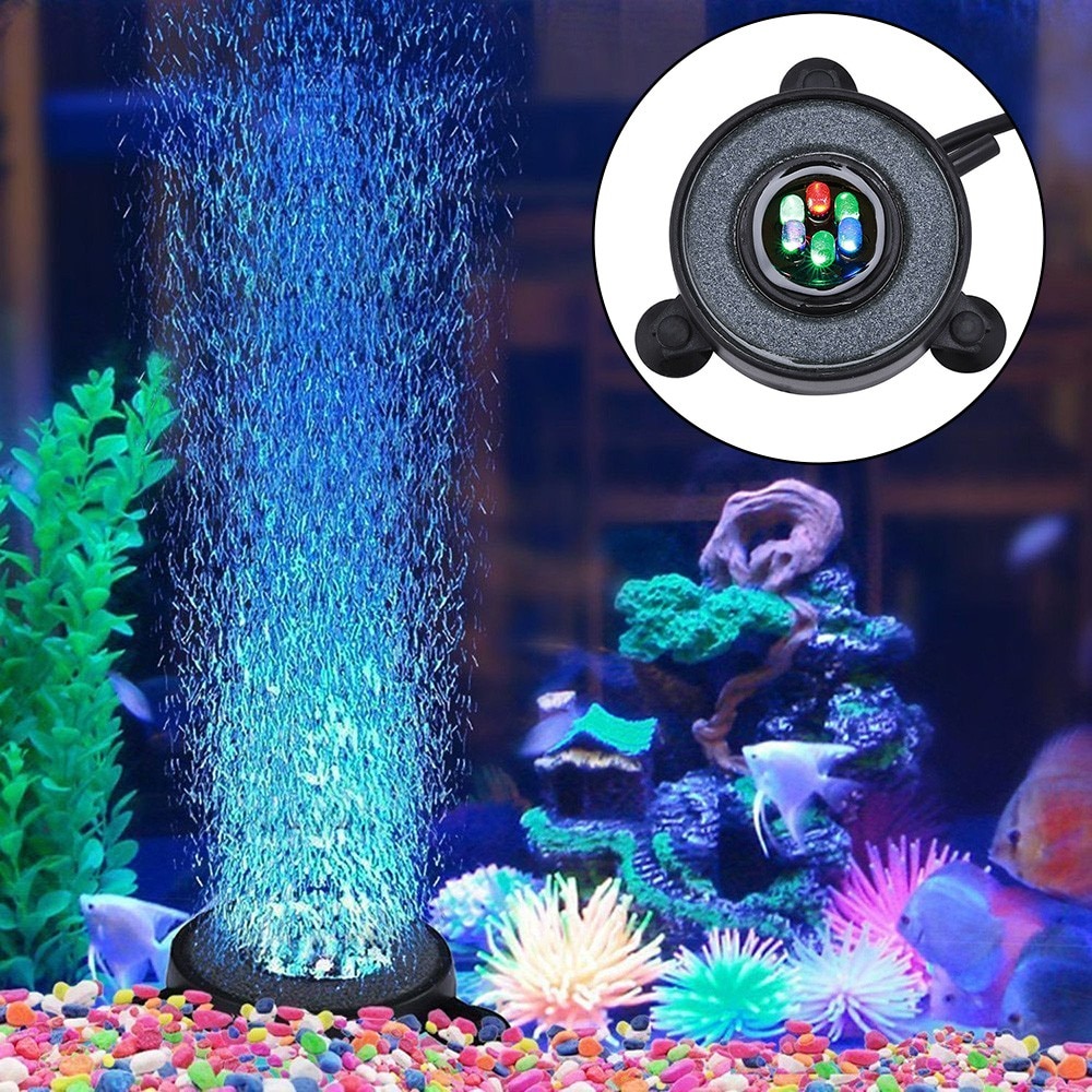 Aquarium Air Bubble Light Kleurrijke Led Lamp Voor Fish Tank Aquarium Onderwater Decoratie Licht Aquarium Accessoires