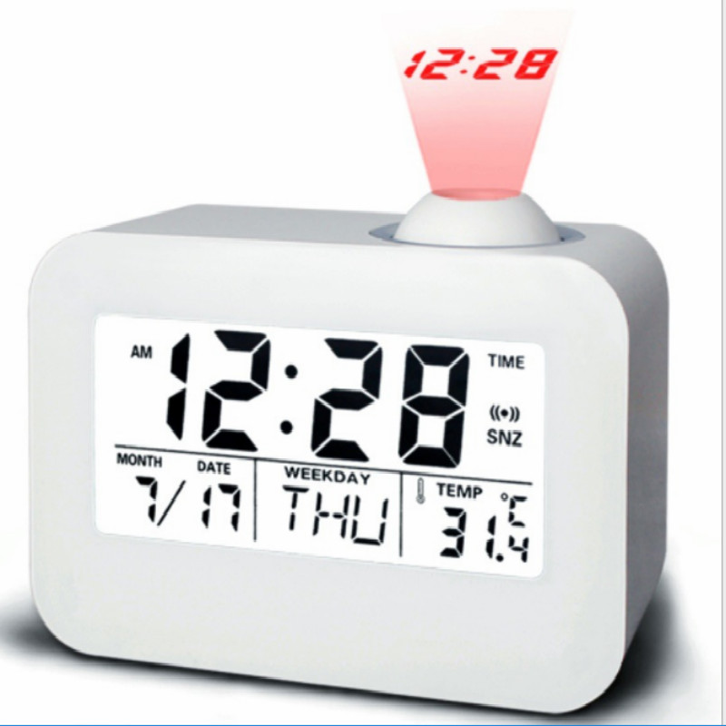 LCD Projection clock Electronic Desk Table Bedside Clock Talking Projector Watch digital Alarm Clock With Time Projection