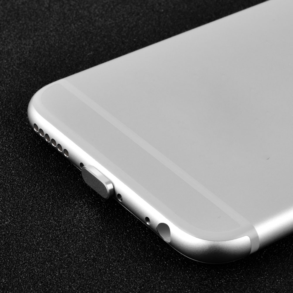 Spina porta di ricarica per iPhone in metallo per iPhone X Xr 8 7 6 5s plus spina impermeabile antipolvere a doppio uso con ago per raccolta SIM Card