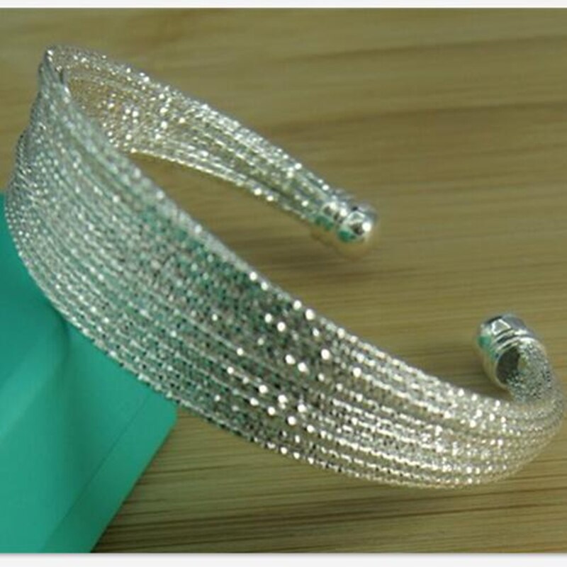 925 Sterling Zilveren Armband Multi-Lijn Armband Vrouw Sieraden