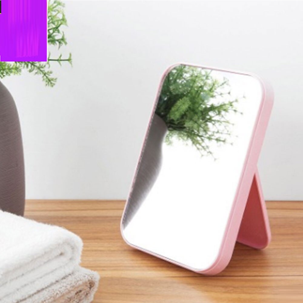 Desktop dressing mirror folding makeup mirror simple portable princess mirror square mirror makeup mirror