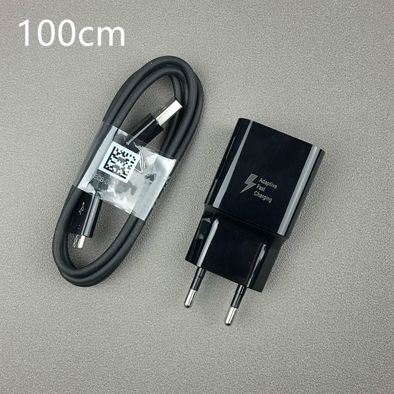 Carga rápida Carregador de Parede Para Meizu M5 MX5 M6 Nota 3 4 5 6 M3S M5S M8 V8 Pro OPOSTO A1 A3 A5 A9 A7 Micro Cabo USB 9V/1.67A Plugue DA UE: Black Charger Cable