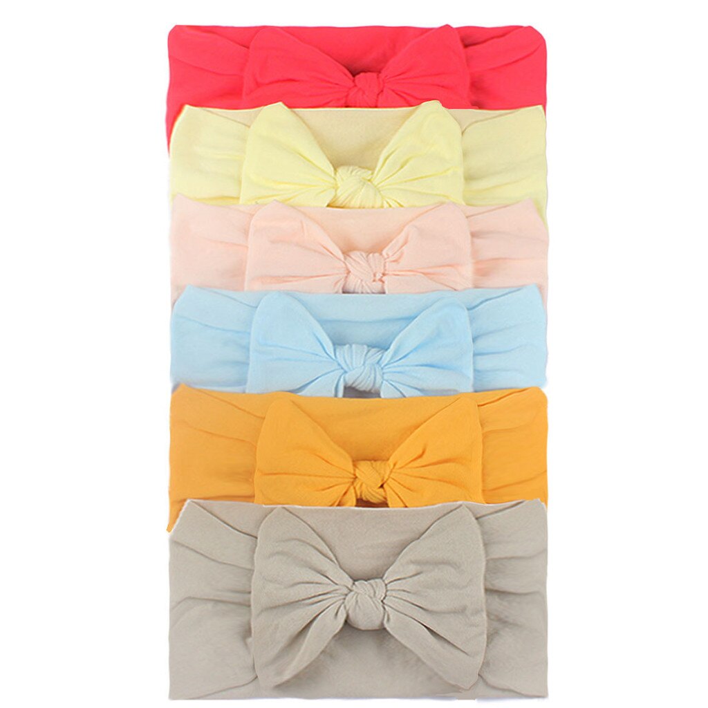 Girls Baby Toddler Turban Headband Hair Band Bow 5pcs Accessories Headwear Hair Accessoires Kids Резинки Для Волос Headband