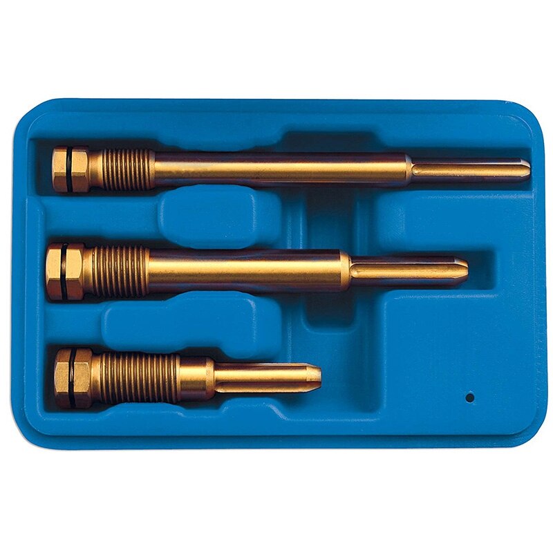 3Pc Glow Plug Remover Extractor & Reamer & Cleaning Set,M10 & M12