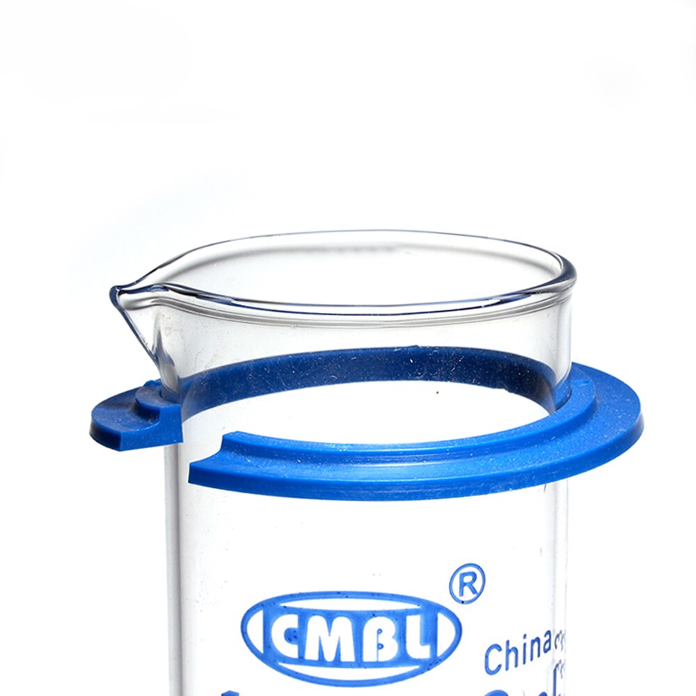 100ml målecylindre med tud og graduering med heagon base laboratorie kemi udstyr