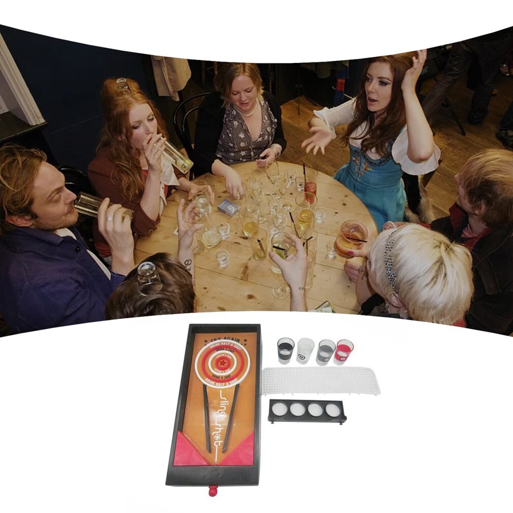 Desktop sport Game 1 Set Pinball Shooting Ball Drinking Game Party Toys