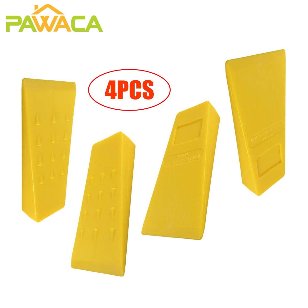 4Pcs 5Inch Tree Felling Wedges for Tree Cutting Logging Falling Cutting Cleaving Chainsaw Bump Embossing Tool Kit Instruments