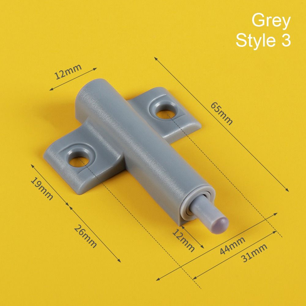Pneumatic Door Soft Close Damper Buffer Push To Open Anti Slam Door Piston Kitchen Cupboard Quiet Drawer Furniture Hardware: GRAY