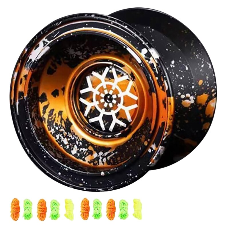 Unresponsive Yoyo Yoyo for Kids,Aluminum Beginner Yo-Yos Ball for Yoyo Players with 10 Yo Yo String: Default Title