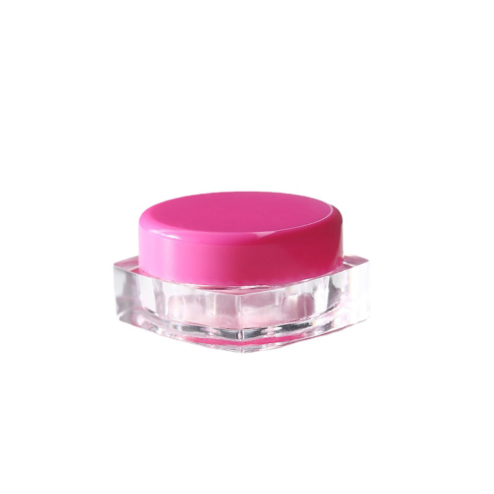 10 stuks 3g/5g lege vierkante plastic cosmetische proefpotjes, transparante potjes/flesjes, make-upcontainers geschikt voor gezichtscrème, lippenbalsem, knutselspullen en opbergartikelen.: Paars / 10ml