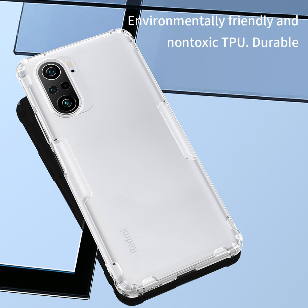 Nillkin Voor Xiaomi Poco F3 Case Natuur Tpu Soft Touch Siliconen Cover Ultra-Dunne Telefoon Bescherming Case Voor Xiaomi poco F3 Case