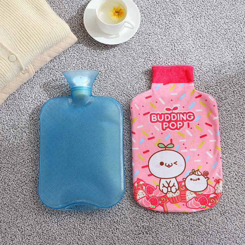 Gummi vandpose håndvarmer tyk flaske termofor gumowy håndvarmer u formet pude ryg i underlivet talje kropsvarme uxz: B1
