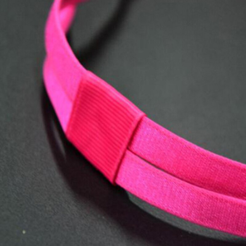 5 Kleuren Elastische Haarband Sport Hoofdband Yoga Antislip Double Strip Hoofddeksels Haar Hoofd Bands Accessoires