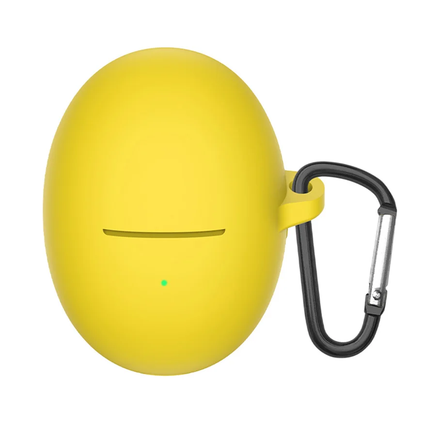 Silikonowe etui ochronne robić Huawei Freebuds 6 Bezprzewodowe etui na słuchawki Bluetooth robić Huawei Freebuds 5 6 Pokrowiec z haczykiem: 3XS / żółty