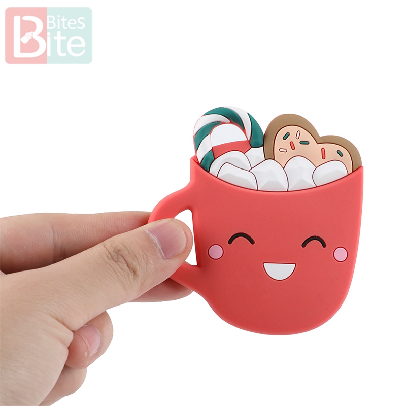 1 Pc Baby Bijtring Glimlach Cups Food Grade Perle Siliconen Knaagdieren Pasgeboren Verpleegkundige Fopspeen Hanger Childen's Goederen Kinderziektes Speelgoed