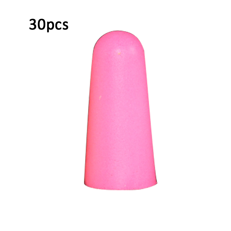 Earplugs Noise Reduction Sleep Foam Plug Canceling Music Anti Reusable For Snoring Earplug Sound Insulation Sleeping Ear Plugs: 30pink 30pcs