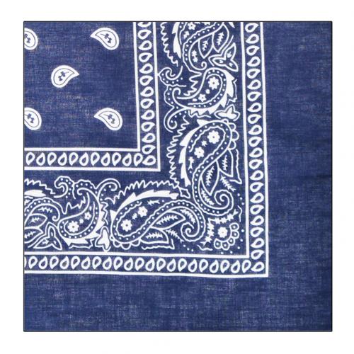 Hip hop bandana mand kvinder udendørs pandebånd hårbånd håndled wraps hår tørklæder paisley tørklæde hår tilbehør: Marine blå
