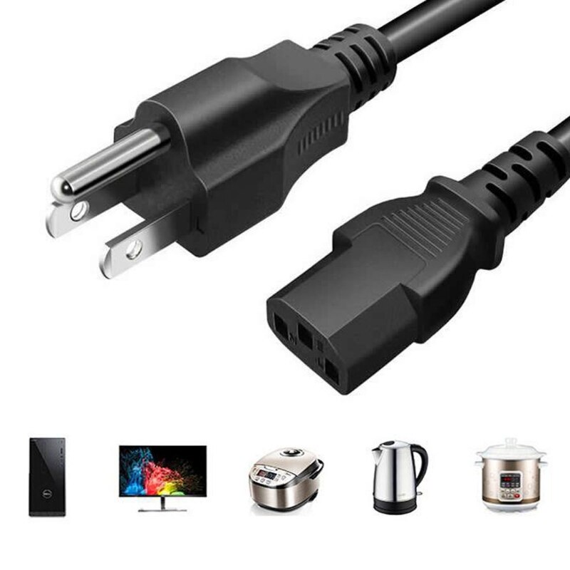 Câble d&#39;alimentation ca à noyau de cuivre pur Standard us. 1.5m, câble de remplacement pour cuiseur à riz, cuiseur à vapeur, lave-réfrigérateur A6HB