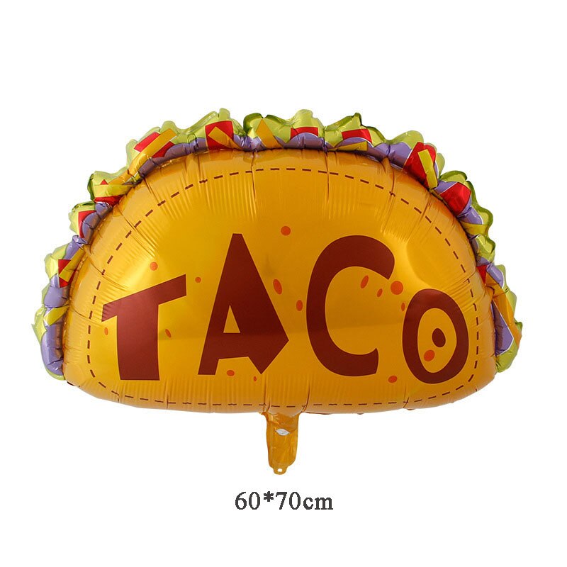 Mexicanske fest balloner dekorationer tilbehør fest taco bout kærlighed fest fiesta kaktus helium folie balloner tacotwosday: Taco