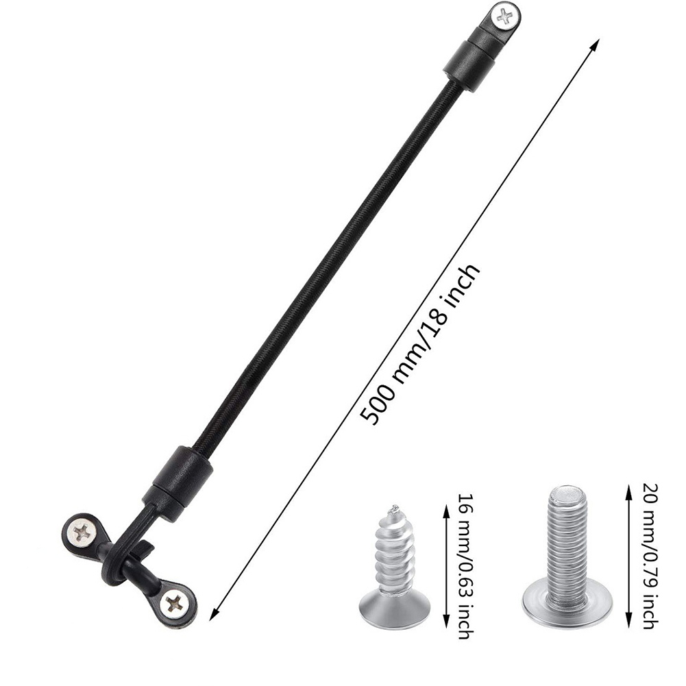 Flexible 18 Inch Fishing Rod Tie Down Straps for Secure Use on For Boat Deck or For Kayak Full Installation Kit