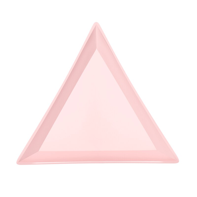 1 pièces pointillant Triangle plaque plateau manucure outil plaque pour strass bijoux Nail Art stockage support de la boîte conteneur manucure outil