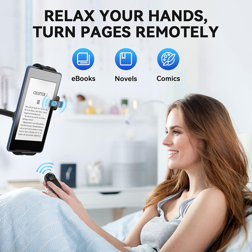RF Remote Control Page Turner Taking Photo Camera Video Recording Remote Trigger Clicker Page Turner for Kindle Paperwhite